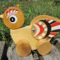 Great wooden bird handly painted toy, Wooden bird toy, Folklore ornament woden toy, Bird Ukrainian t