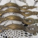 Vintage Deco Style One Tone Brass Metal Handles, Vintage Hardware Metal Pulls, Furniture Drawer Hand