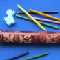 Wooden Pencil Box, Solid Wood Trinket Keepsake Box, Retro Office Decor, Vintage School Supplies, Woo
