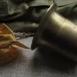 Brass Golden Mortar Antique, Heavy brass pot, Brass flower pot vase, Round brass pot golden color, M