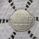 Schloss Wiesenburg Mark Emblem Logo Schild Sign Accessorie, VIntage cloth accessorie schild, German 