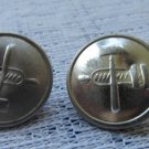 Vintage 6 Buttons White Silver Color Metal Anchor Buttons, Vintage Anchor Button Set, Metal 6 railro