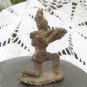 Vintage metal soldier figurine small collectible rare toy, miniature cowboy 1940, Pretend play small