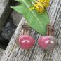 Red Jasper Earrings, Jasper Earrings, Rustic Autumn Gemstone Earrings, clips from USSR