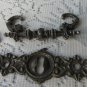 Victorian Cabinet Pull, Metal Cabinet Handle, Bohemian Cabinet Hardware, Retro Metal Drawer Handle, 