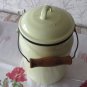 Vintage Enamel Milk Pot from USSR (Soviet Union) Era, 3 Liters, milk carry, Milk storage from USSR, 