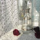 Vodka transparent bottle with lid, Alcohol bottle for party, barware bottle, wintage jar for alcohol