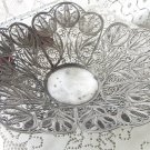 Vintage Filigree Metal Vase, Coockie jar Metal Filigree, Russian style Home decor Vase Filigree, Mea