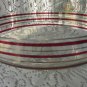 Vintage Salad Bowl on Stand, Glass cookie jar, ornamented punch plate on stand, Salad plate on stand