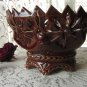 Brown Ceramic Vintage Cookie jar, Serving patterned bowl decor, Decor bowl for candy, Candy jar gift