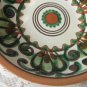 Majorka Ceramic painting plate, Ukrainian wide deep plate, Small Vintage ceramic plate, floral plate