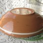 Ceramic majorka painting plate, Ukrainian wide deep plate, Big Vintage ceramic plate, floral plate f