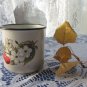 Vintage small milk enamel mug, White small enamelware, Enamel metal camping cup, Rustic milk mug, Me