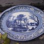 Winter Scenery Metal Tray, Old Metal Tray, Picture Tray, Serving Tray with Winter Scenery, Wall Hang