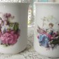 Set of two vintage cups, Ceramic coffey mugs set, poetic design, poetic style tea cup, kitchen decor