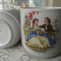 Set of 2 vintage tea cups, Ceramic cups set, romantic ornament, folklore style tea cup, kitchen deco