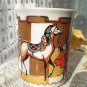 Ceramic mugs set, set of two vintage coffee cups, checkers design, checkers style tea cup, kitchen d