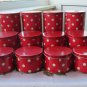 Tin Container, Vintage Polka Dots Decor. Vintage Tin, Red and Wite, Ussr Era polka dot tins