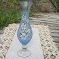 Beautiful Blue Glasswith handmade ornament, Vintage Crystal Vase, Vase old unused, Home Essentials w