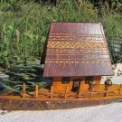 Small wooden moneybox house, display case for miniatures, dolls moneybox house, moneybox craft stora