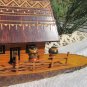 Small wooden moneybox house, display case for miniatures, dolls moneybox house, moneybox craft stora