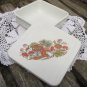 Dish Square Enamel, Floral Vintage Baking Pan, Farmhouse Decor Dish with Lid, Vintage Kitchenware Sq