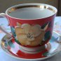 Tea Cup from USSR (Soviet Union), tea ceremony, floral ornament tea cup, gigantic cup, Huge ceramic 