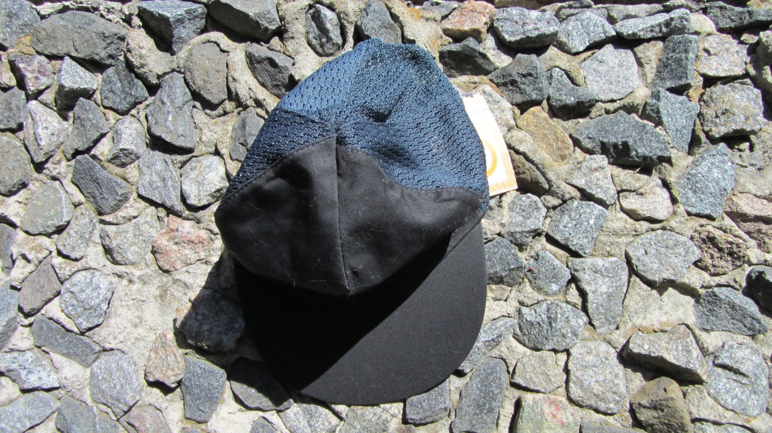 Black made in USSR Baseball Cap, low profile baseball cap with self fabric touch strap. Light weight