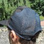 Black made in USSR Baseball Cap, low profile baseball cap with self fabric touch strap. Light weight