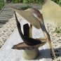 Vintage horn stork figurine, USSR horn sculpture, horn collectible sculpture, Stork figurine from ho