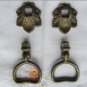 Vintage Handles for cabinet from USSR, Small antique handles from Soviet Union cupboard
