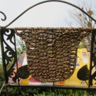 Mid Century Metal Magazine Rack Holder, Metal Tone Floral Modern Decor metal storrage, Retro Magazin
