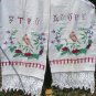 Organic Embroidery Cotton Towel, Fringe Modern Bathroom White Beach Towel, White Bath Towel, White P
