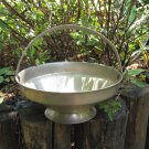 Vintage Metal Tray with handle, Candle Tray, Jewelry Holder, Vintage candle holder, marked with Hear