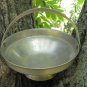 Vintage Metal Tray with handle, Candle Tray, Jewelry Holder, Vintage candle holder, marked with Hear