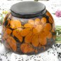 Hand Painted Russian Vintage Wooden Bowl, Traditional Russian Khokhloma Bowl, Floral Wooden Bowl, La