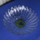 Ornamented Punch Plate White Glass, Salad plate white bowl, classic USSR tableware kitchen, Vintage 
