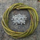 Vintage SilverColored Broch, Multi-Stone Pendant, Carved Broche, Collectible Broche Silver colored, 