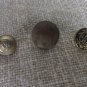 Assorted 3 Buttons Metal Buttons Set for craft, Vintage Button Military assorted Set, DIY Metal thre