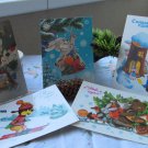 SALE!!! Vintage Christmas Post Cards from USSR, Soviet Union Christmass, Christmas gifts paperware