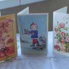 Vintage Greeting Cards (3) from USSR, Birthday cards, Universal birtday cards, Floral Greetings card