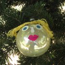 Antique Christmas handmade silver ball decor, Vintage Handmade Christmas Ornament Set, Silver ball x