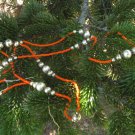 Antique Necklace Christmas decor, Vintage Christmas Necklace Ornament, Xmas Toy ornament, Necklace C
