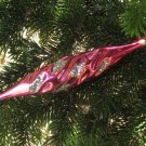 Pink Antique Christmas ball decor, Vintage Christmas Ornament, ball xmas ornament, Christmas ornamen