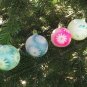 Vintage Christmas glass ball, Antique Christmas decor, Christmas ornament of Glass, USSR