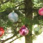 Vintage Christmas glass ball, Antique Christmas decor, Christmas ornament of Glass, USSR