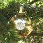 Vintage Christmas Ornament, 2 glass balls ornament, gold, Antique Christmas decor, Christmas ornamen