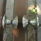 Two side White Vintage door knobs, Door handles White knobs, Shabby chic decor, White Shabby chic do