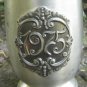 Dark Silver color Goblet For Beer, 1975 Midcentury lookind Mug with curved patterns, Game of thrones