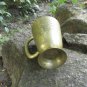 Wide midcentury lookind Mug with curved patterns, Dark Gold color Goblet Curved For Beer, Game of th